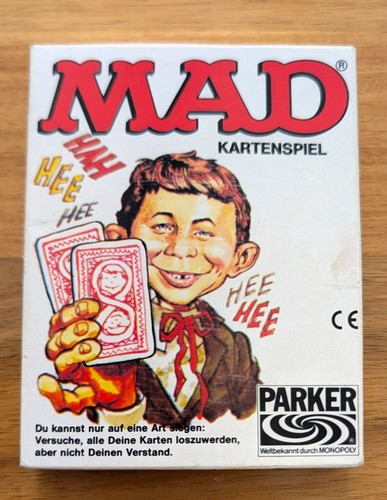 Mad kartenspiel parker - kartenspiel, 1979