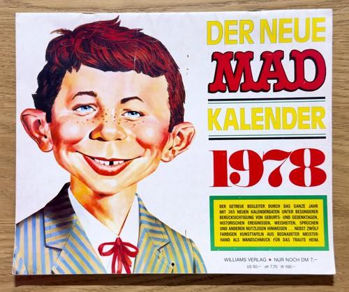 Mad kalender 1978 alfred - kalender, e
